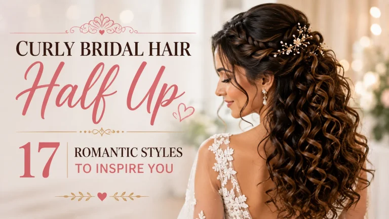 Curly Bridal Hair Half Up: 17 Romantic Styles to Inspire You