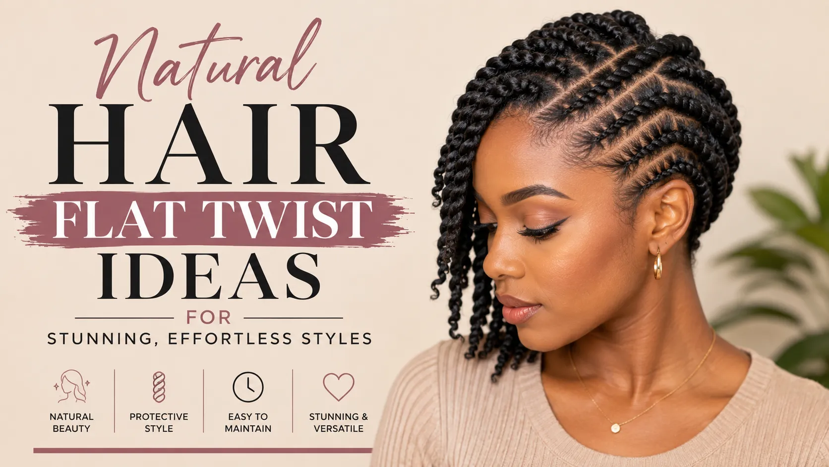 Natural Hair Flat Twist Ideas