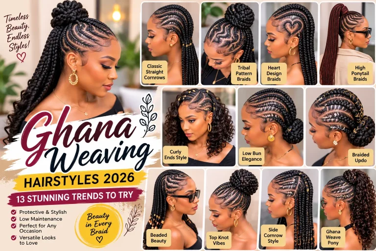 Ghana Weaving Hairstyles 2026: 13 Stunning Trends to Try